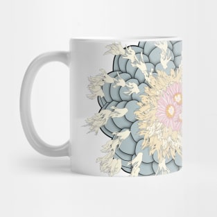 Lophophora Williamsii With Flowers Mug